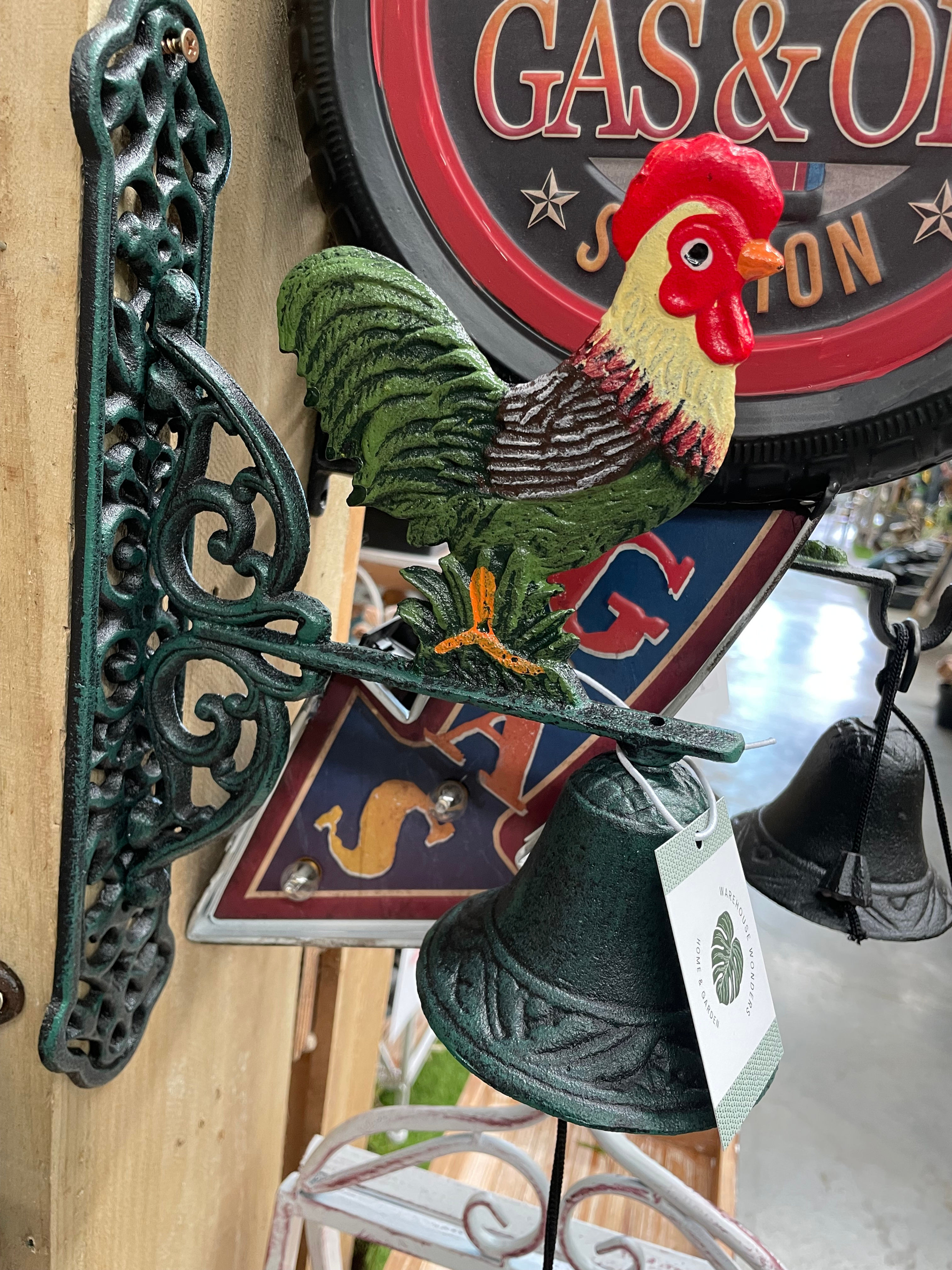 Cast iron chicken bell