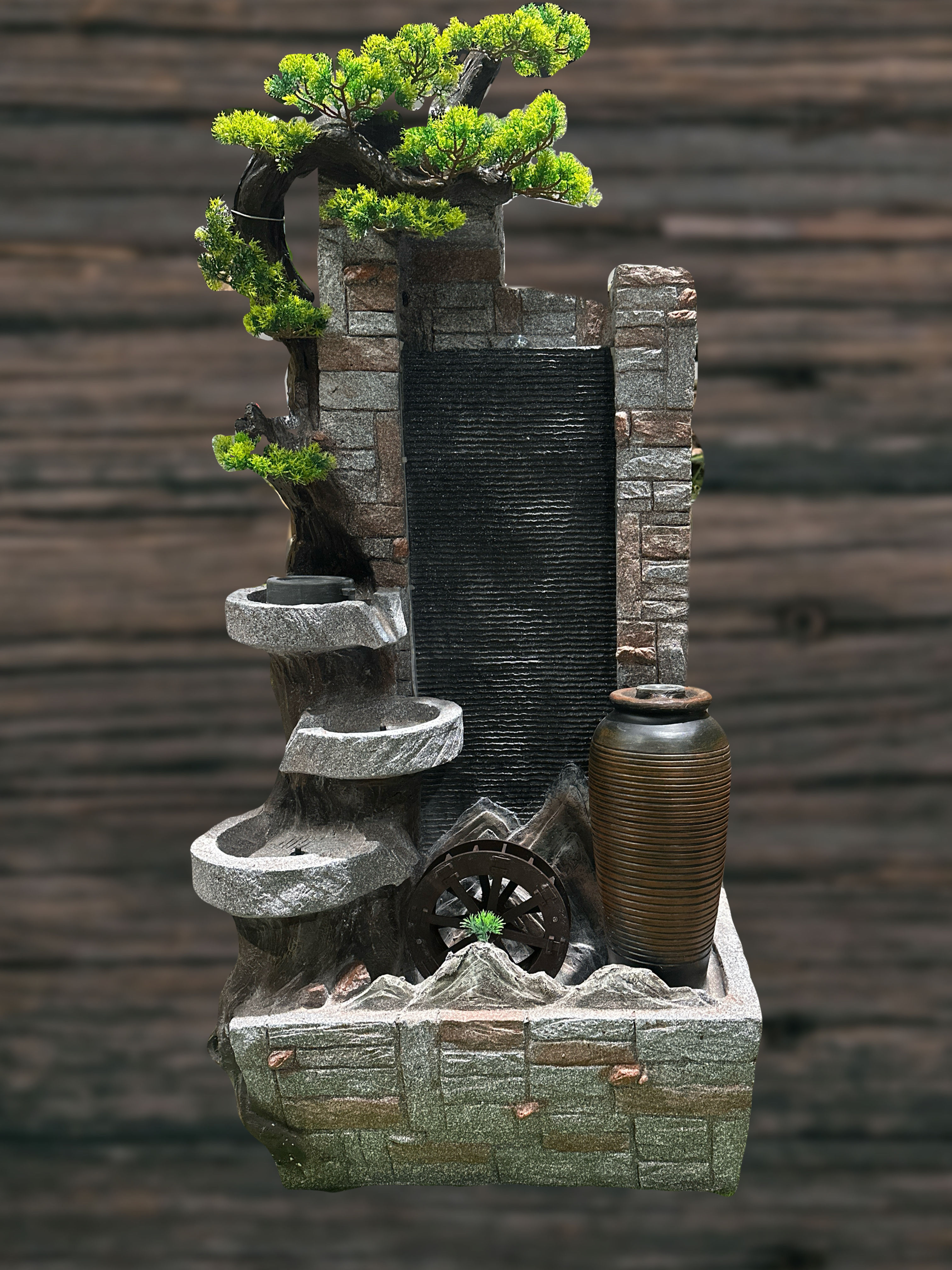 146cm serene cascading fountain