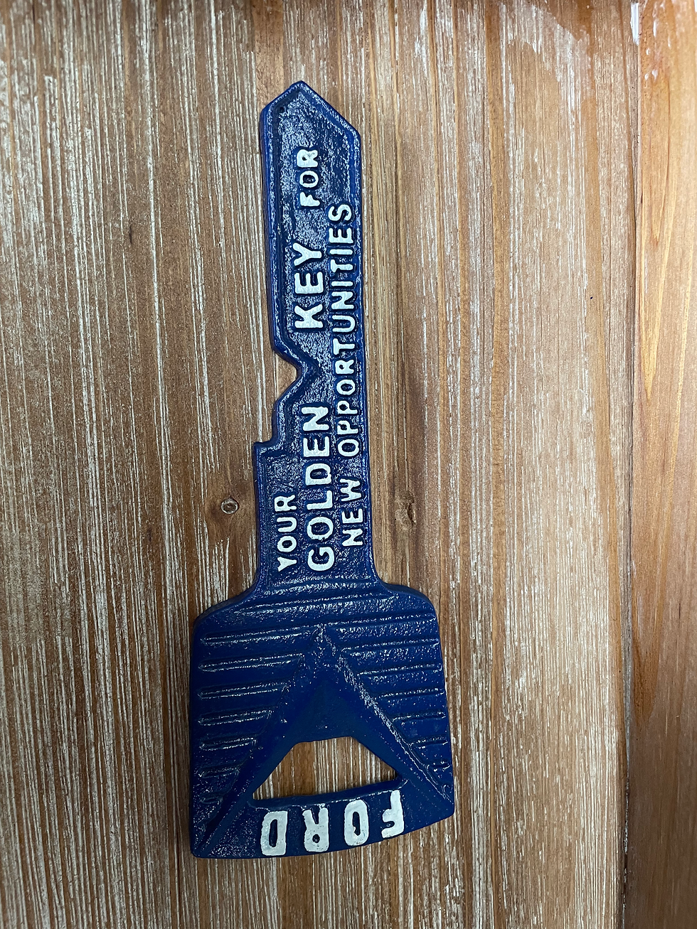 Ford Key Bottle Opener Blue