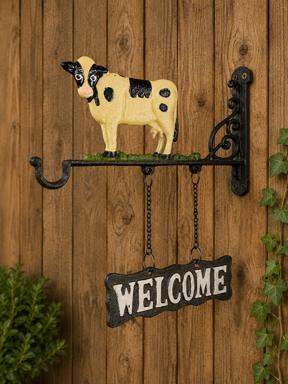 Cast Iron Welcome Cow Bell