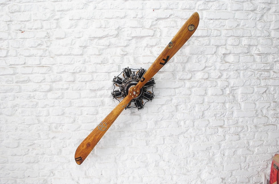Vintage Aircraft Propeller Wall Decor – 138cm