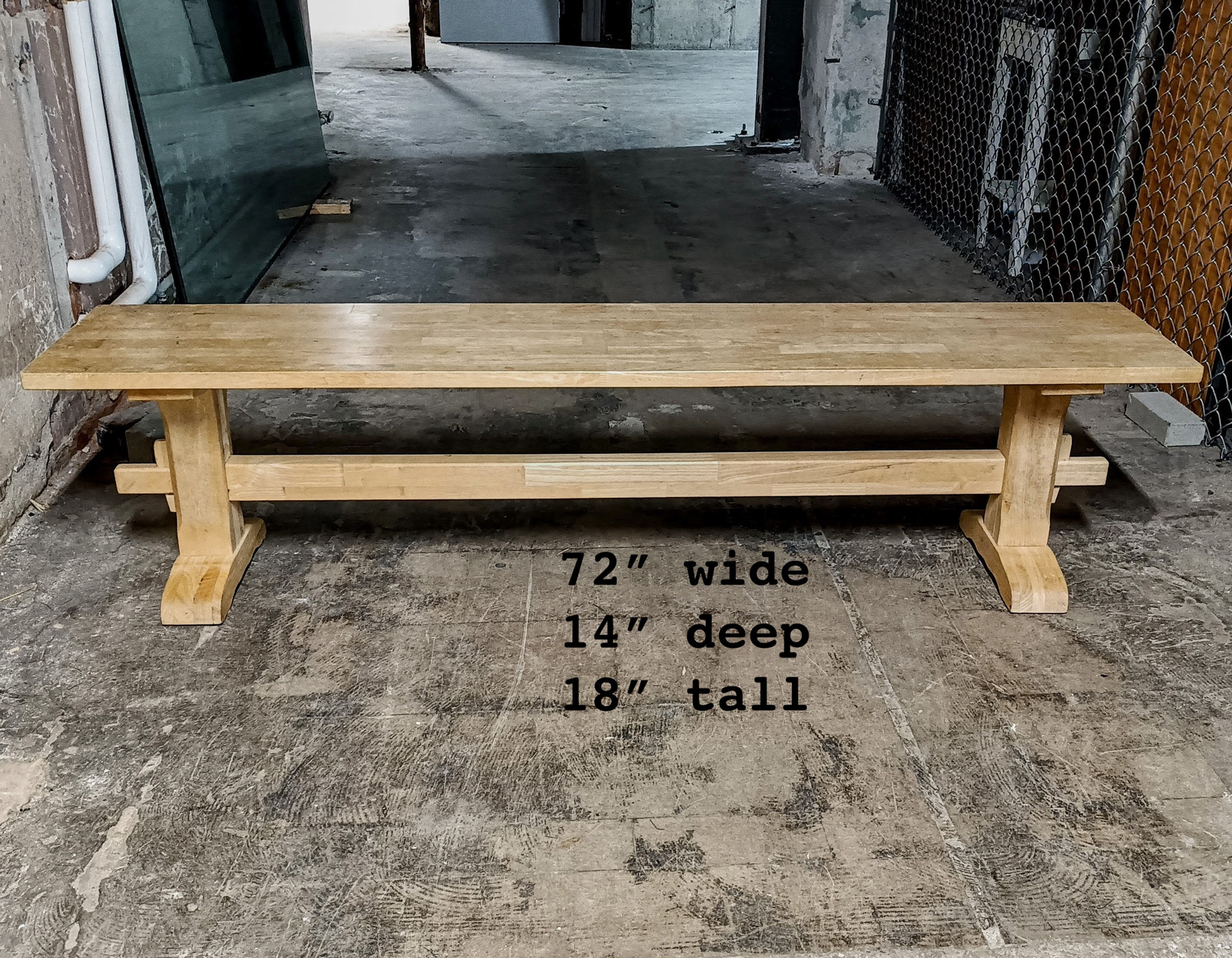 [C0223] Bench - long, sturdy