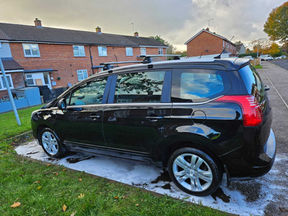 Black car after valet