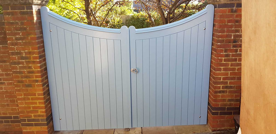 white double garden doors