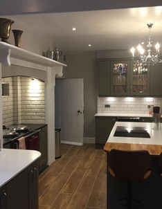 A newly renovated kitchen featuring a blend of classic and modern design elements