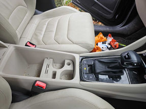 Central console after valet