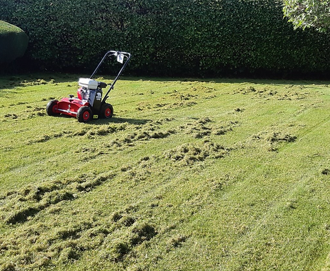 Aeration of a lawn