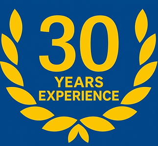 30 Years Experience Gold Laurel Badge