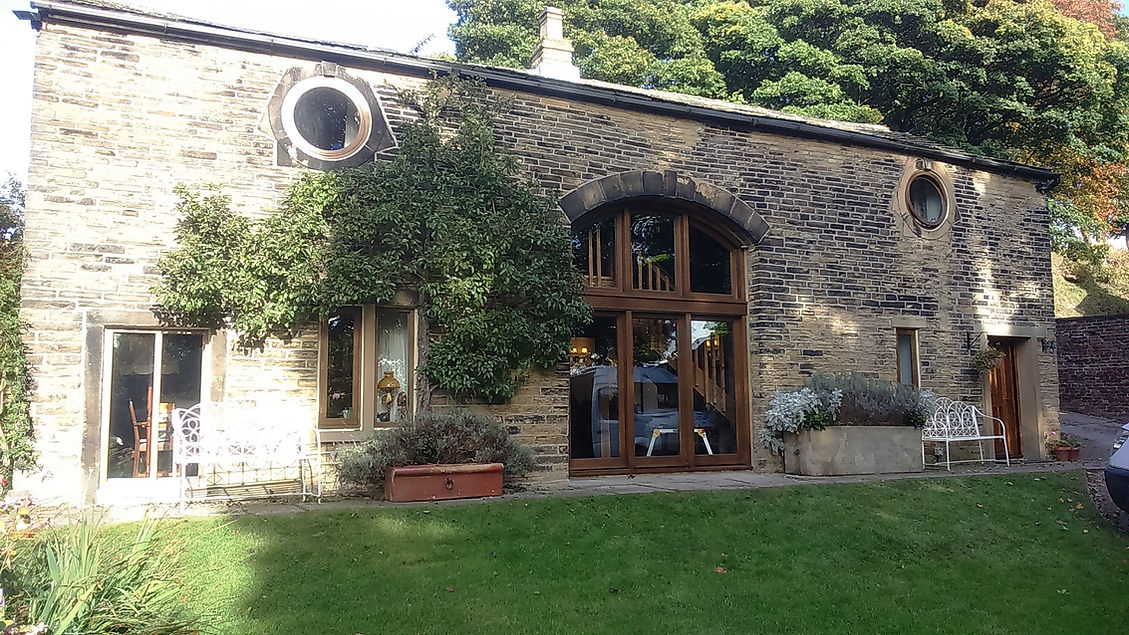 Barn conversion tractor entrance frame