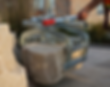 Concrete step handles TSZ holding stone slab