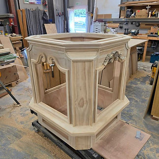 Bedside cabinet to this with caption              Accoya Lantern for historic public garde