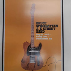 Framed gig poster 