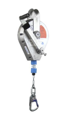 Fall arrest block with recovery mechanism