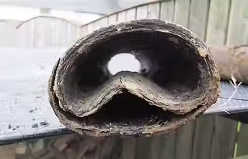 Pitch fibre drain