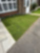 A small lawn area installed