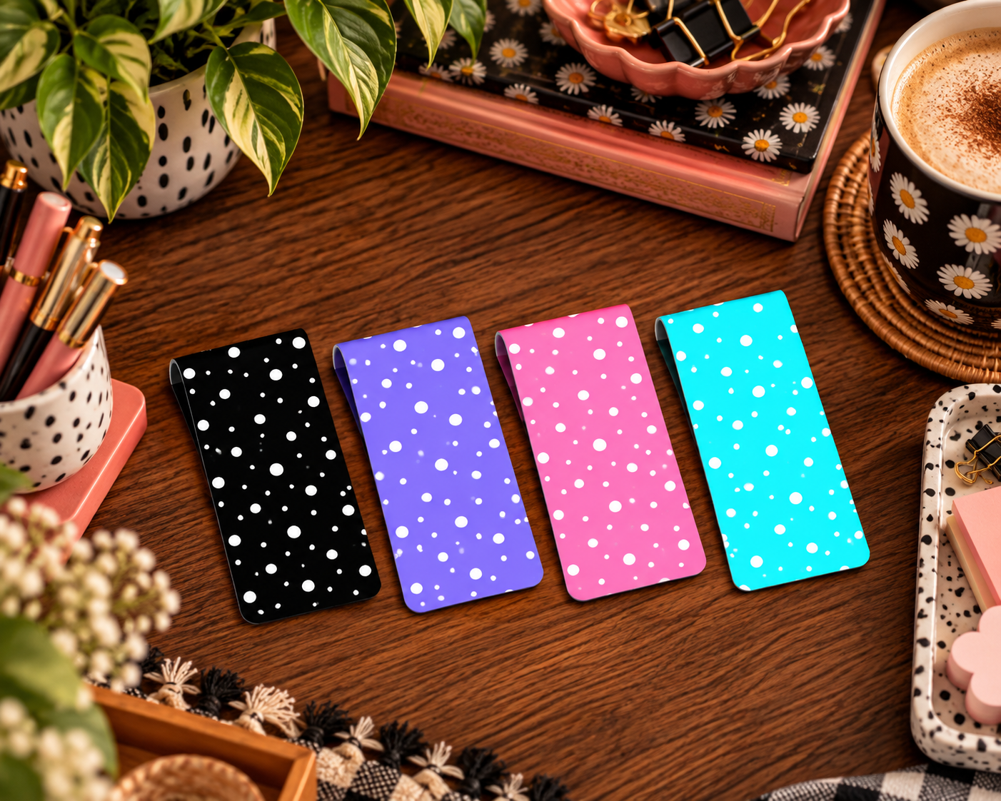Polka Dot Magnetic Bookmark Collection