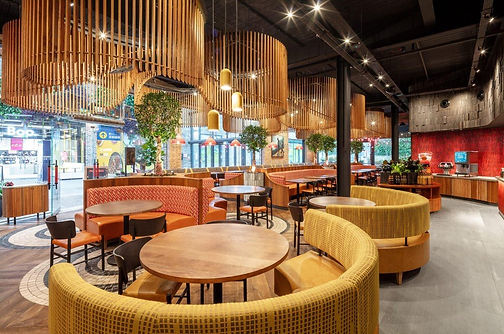 Profile Tiles in Red Glazes at Nando's Fosse Park, Leicester