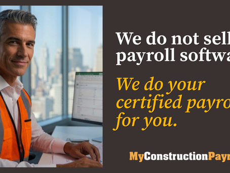 Contractor reviewing Construction Payroll with My Construction Payroll 