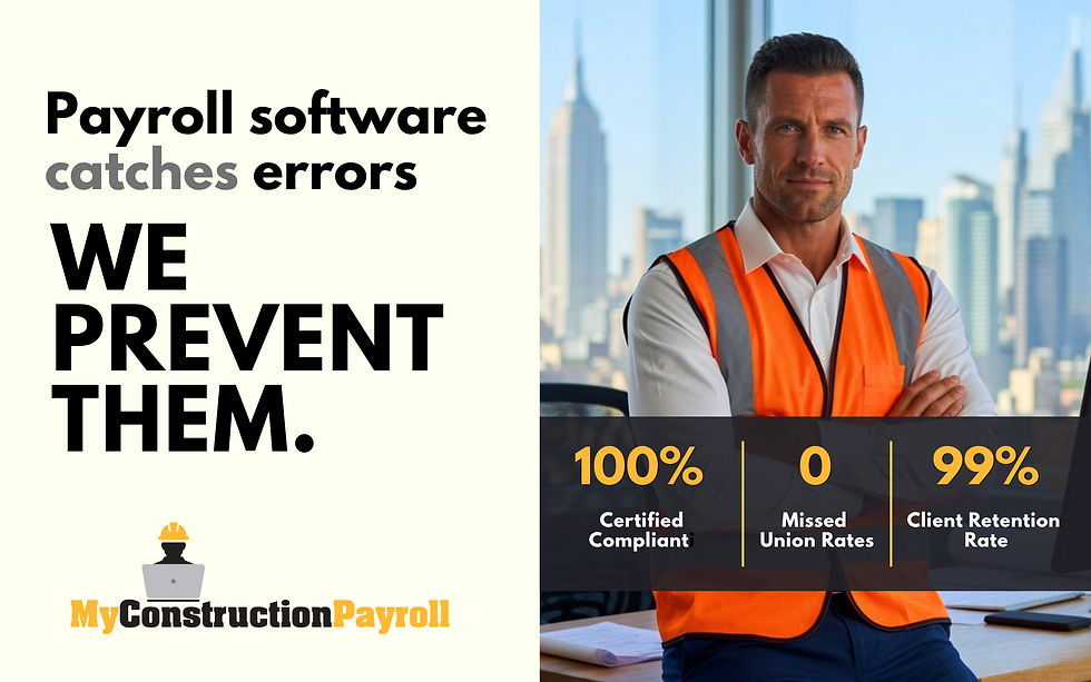 Construction payroll administrator reviewing a rejected certified payroll report flagged by eMARS or LCPtracker.