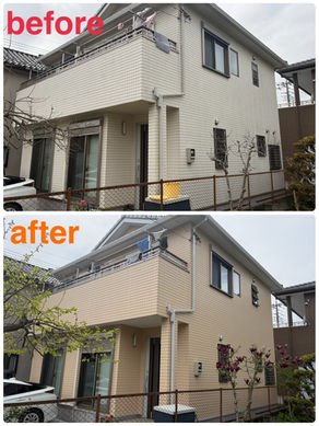 外壁付帯部塗装工事【宮代町・戸建住宅】