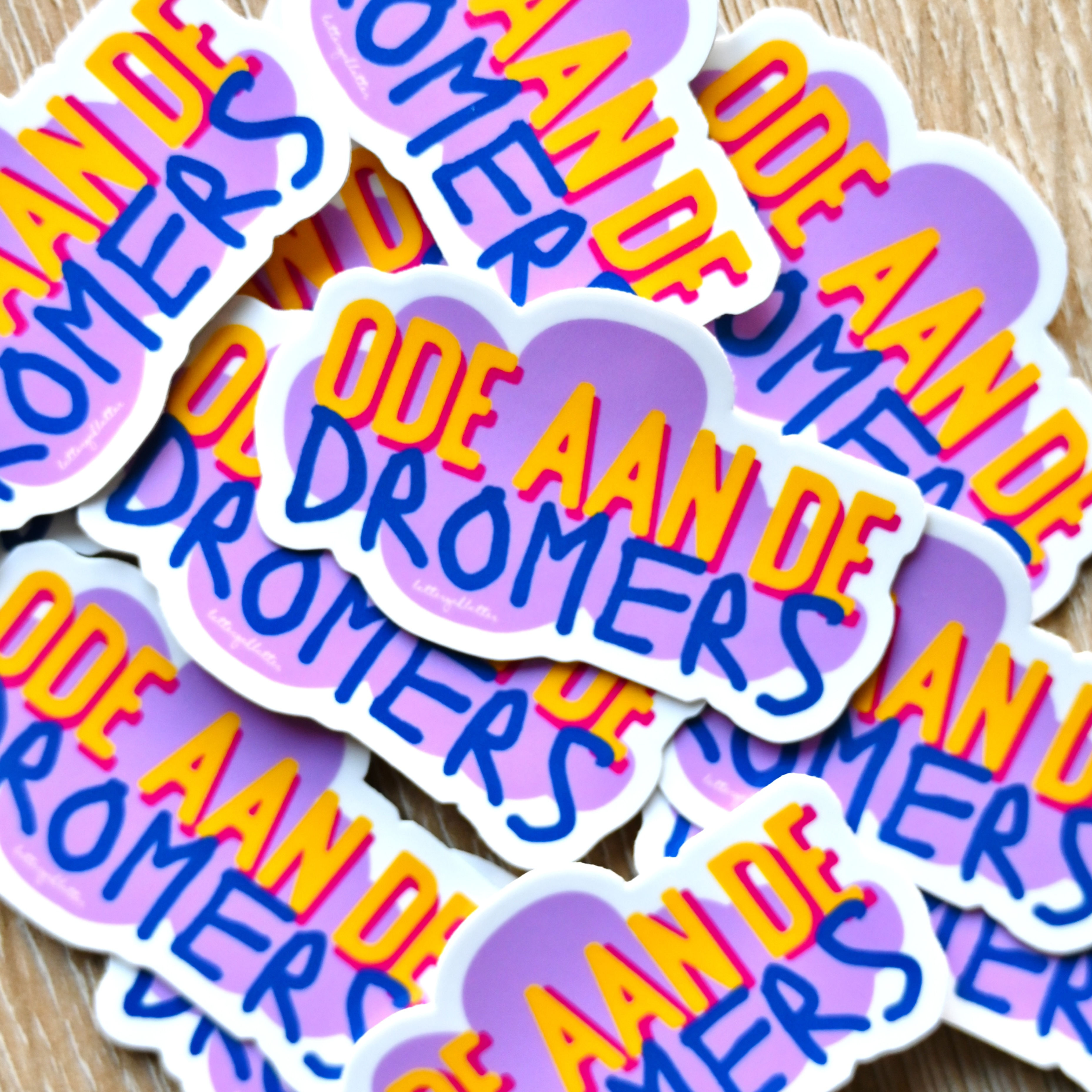 ode aan de dromers - sticker