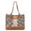 Thumbnail: "King Tut" Cobra Embossed Leather Knocker Organizer Tote