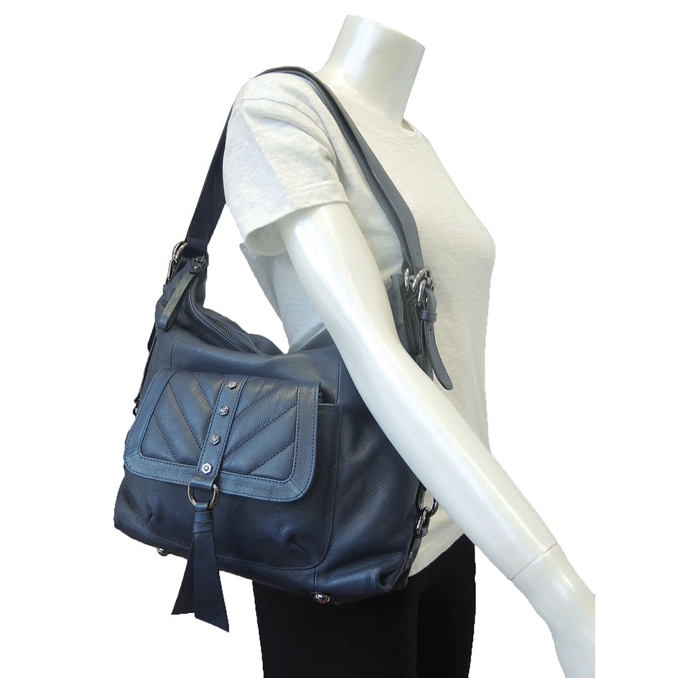 Thumbnail: "Mighty Olivia"Leather Convertible Back Pack/ Hobo/ Crossbody