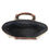Thumbnail: Tribal Hand Woven Seagrass Straw Basket Tote with LeatherTrim