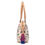 Thumbnail: "Andalusian Garden" Embroidered Canvas Leather Trim Satchel