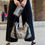 Thumbnail: "Anaconda Tears" Printed Leather Slouchy Tote Satchel