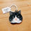 Thumbnail: Cat shape keychain - Cat wood keyring - Customise present