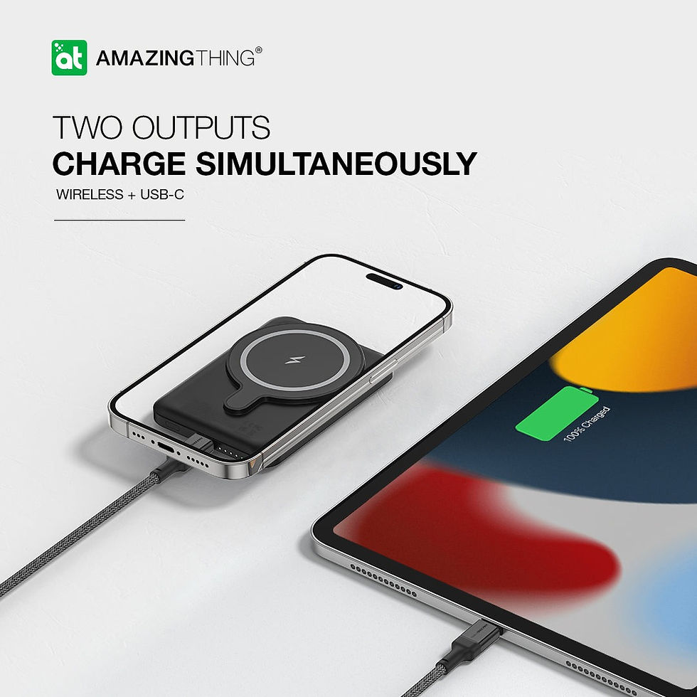 Thumbnail: AMAZINGTHING Thunder Pro Mag 5000mAh USB-C 磁性無線移動電源