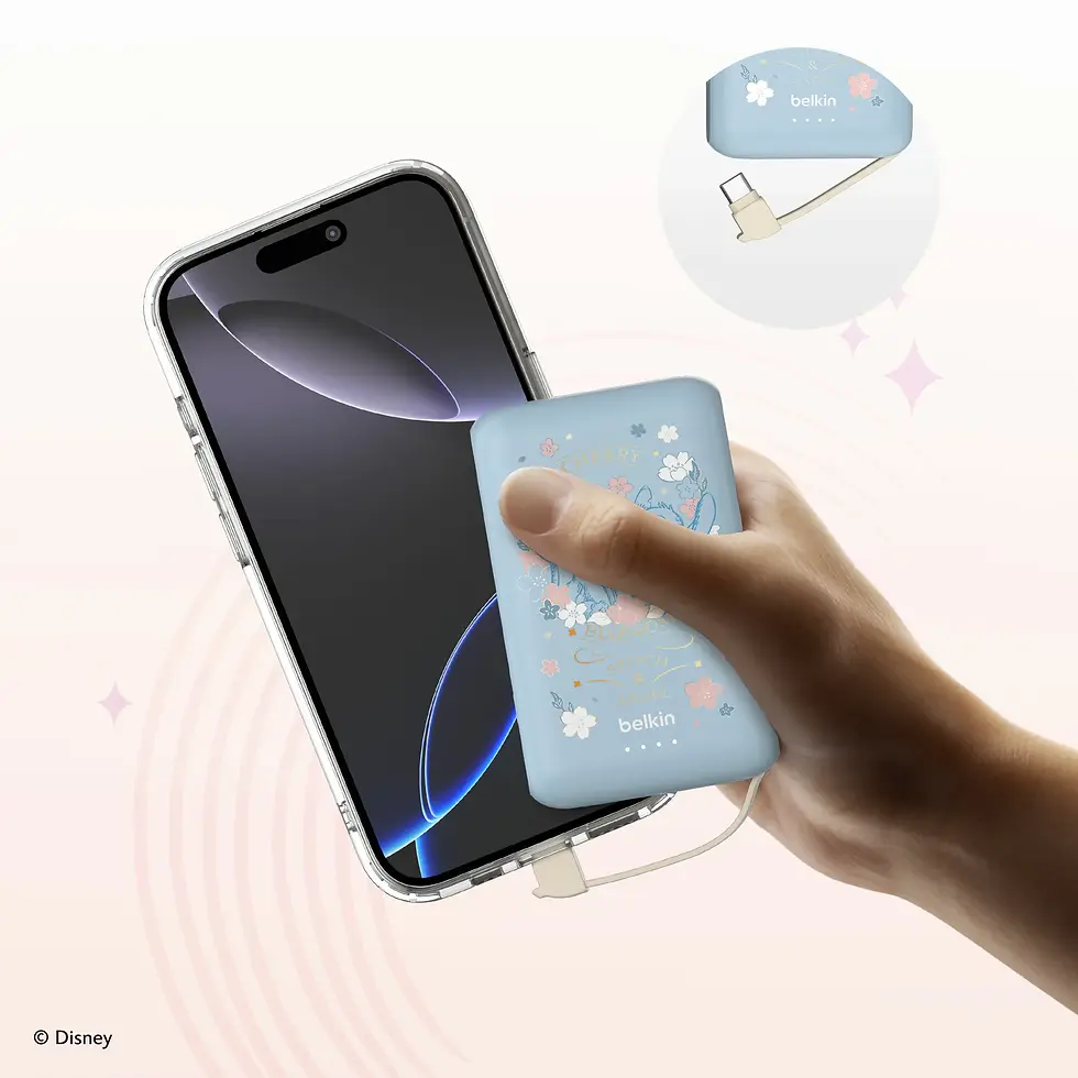 Thumbnail: Belkin BoostCharge 10000mah 便攜式行動電源 10K + 內置USB-C充電線 (史迪仔, 迪士尼系列) BPB021qc