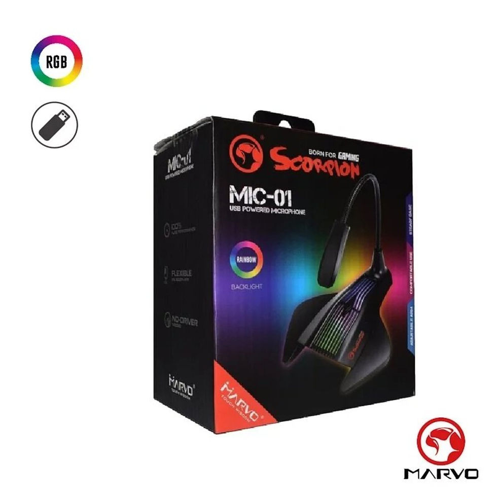 Thumbnail: Marvo MIC-01 專業電競咪 Mic RGB Gaming USB Powered Microphone