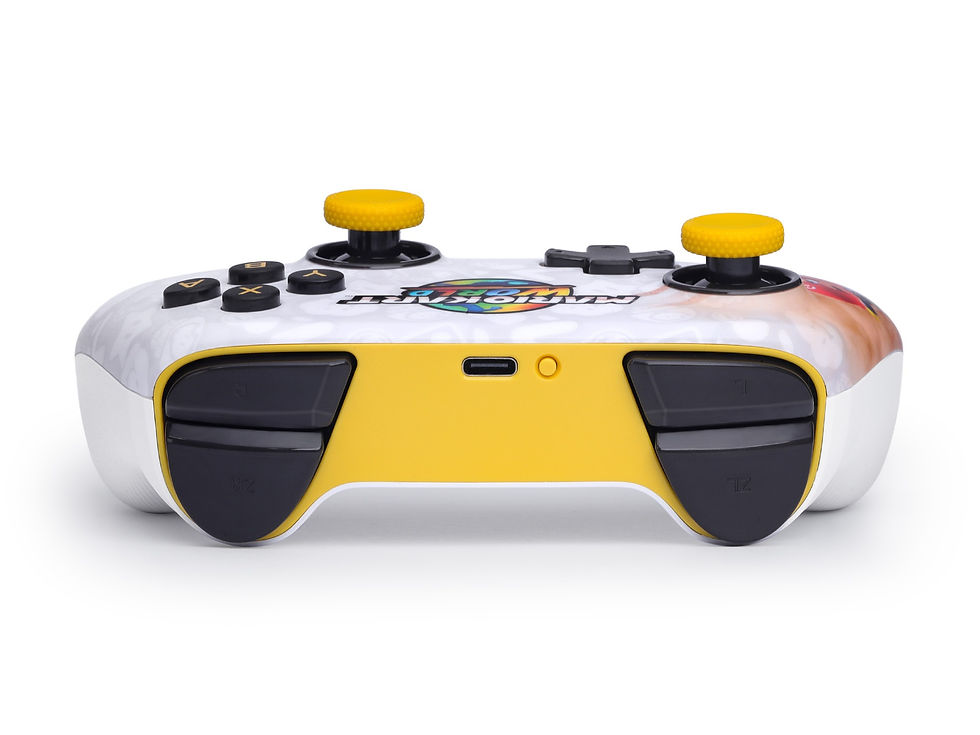 Thumbnail: Rear view of PowerA Mario Kart wireless Switch controller