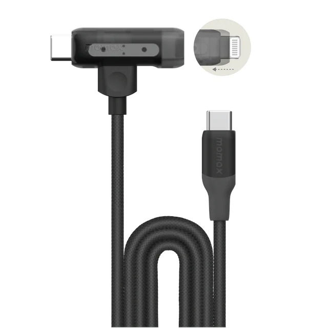 Thumbnail: Momax 1-Link Flow Duo 2-in-1 USB-C to Lightning 編織線 1.5米
