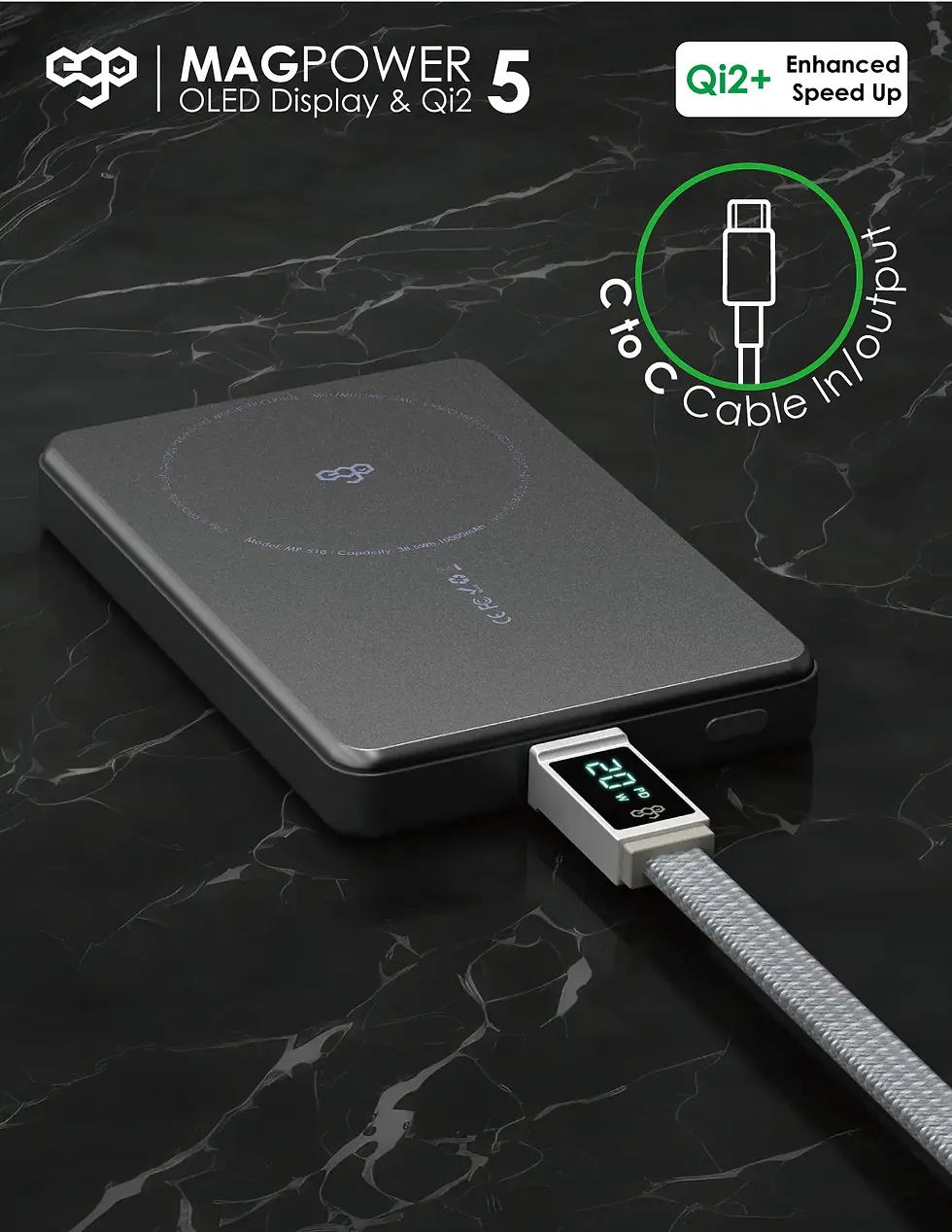 Thumbnail: EGO MAGPOWER Gen.5 6000mAh magsafe 移動電源