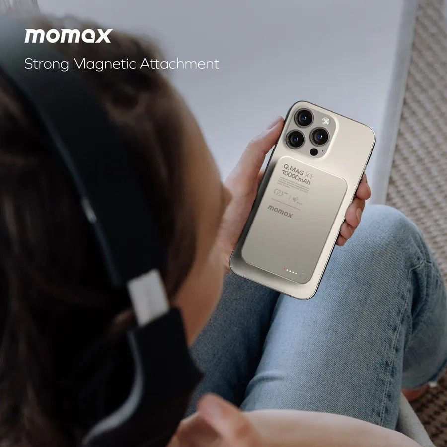 Thumbnail: Momax Q.Mag X1 10000mAh 超薄磁吸流動電源 第二代 (升級版 更細更輕) IP117A