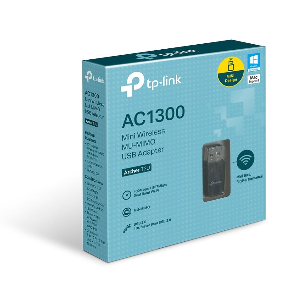 Thumbnail: TP-Link 普聯 Archer T3U 無線雙頻USB網卡 AC1300 香港行貨