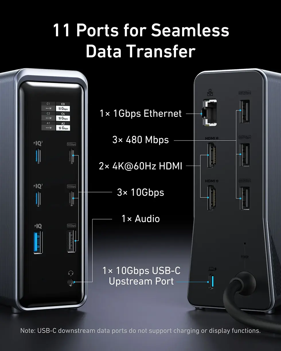 Thumbnail: Anker Prime 充電底座 (14-in-1, 雙顯示屏, 160W) A83B6  Charging Docking Station
