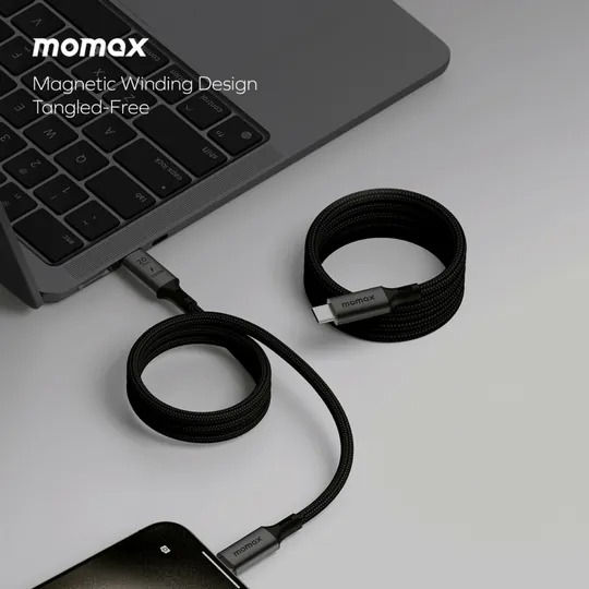 Momax Mag Link USB-C to USB-C 100W USB3.2 Gen 2x2 1m 磁吸連接線 DC51