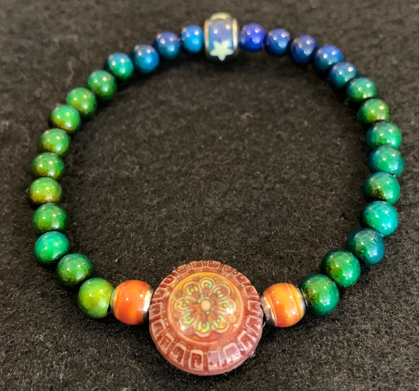 "Sun Blossom" Mirage Bead Bracelet