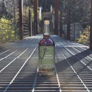 Front label for Taconic Distillery single barrel bourbon 132 proof