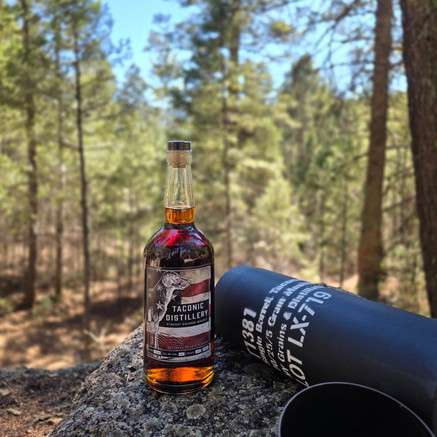 Label and Tube for Taconic single barrel bourbon barrel 1381, better than Buffalo Trace, and easier to get your hands on. Smoked Stagg Jr or George T Stagg mini in a side by side because Taconic is just making great whiskey