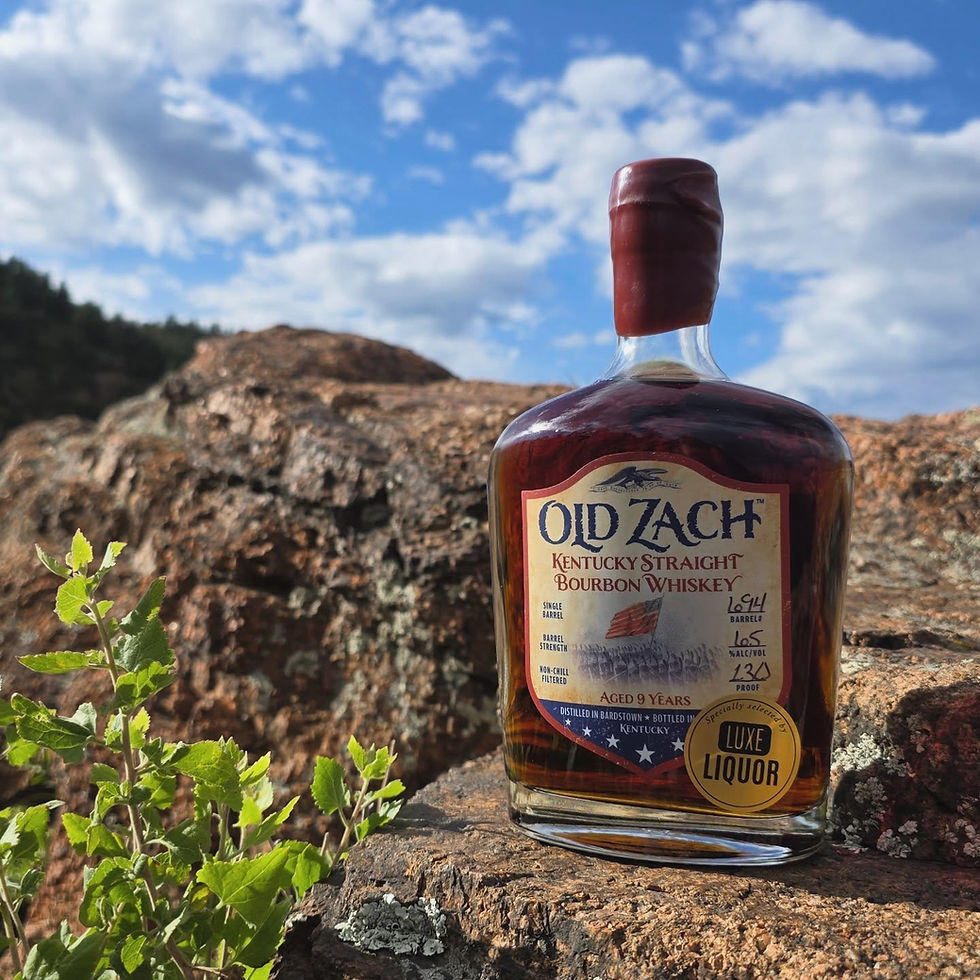A picture of the Old Zach Barton bottling from Luxe Liqour