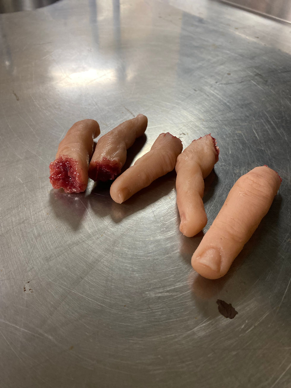 Pale Dismembered Fingers (Silicone)