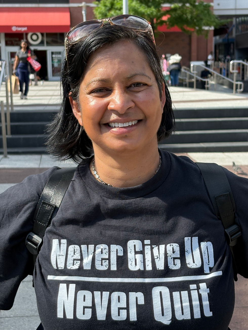 Thumbnail: Never Quit - Never Give Up Tshirt