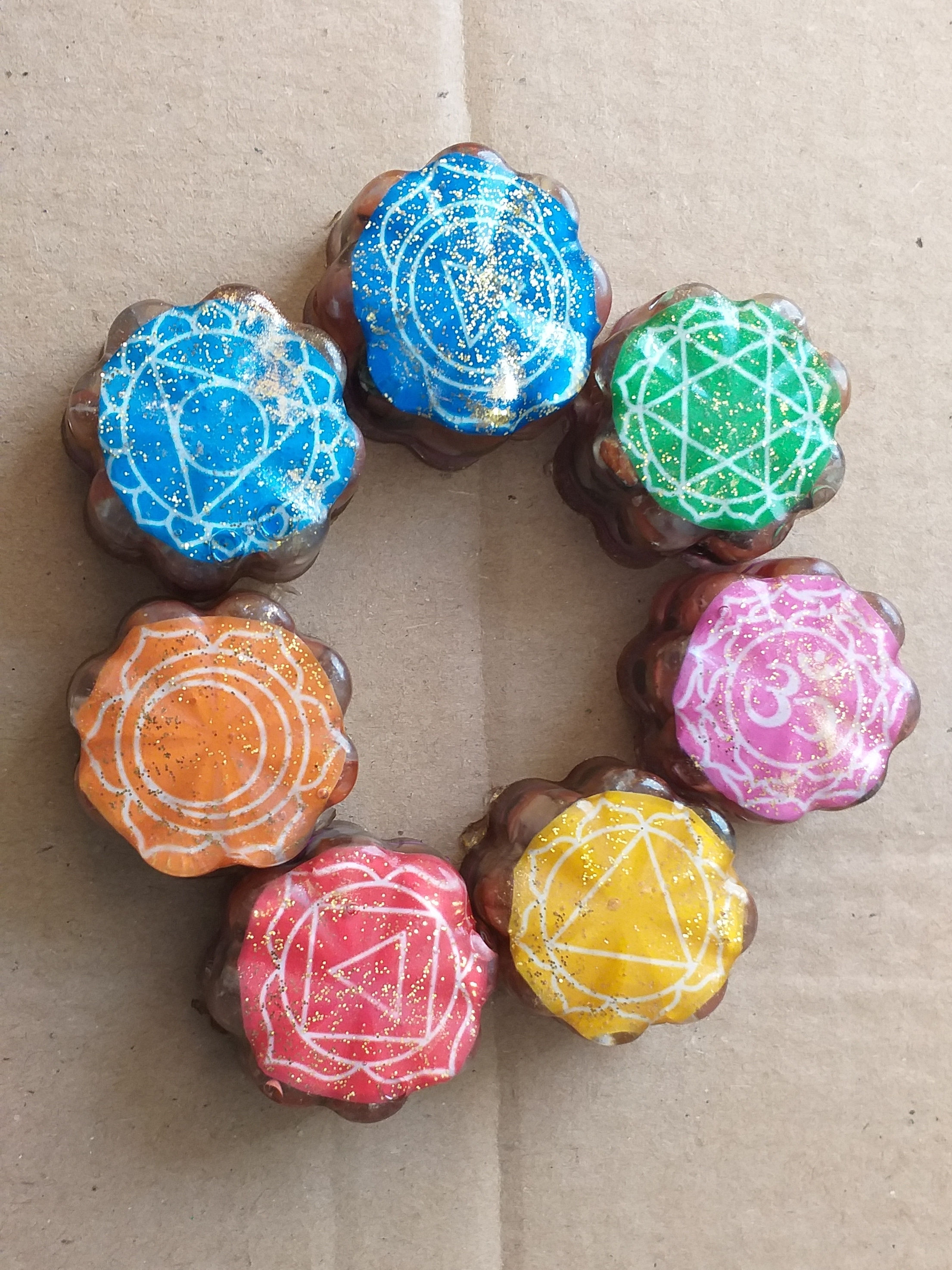 Orgonites 7 Chakras - Orgones (unidad)