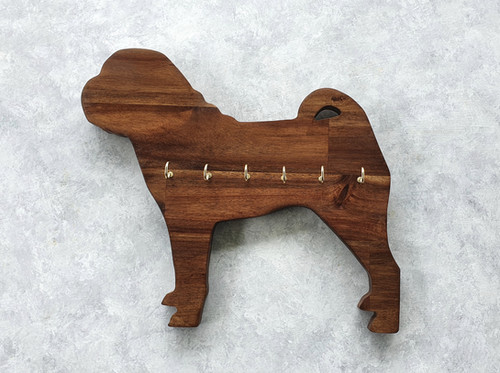 Sharpei shaped key rack | Barking Mad Builds