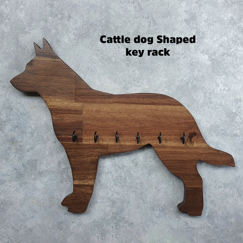 Cattle dog shaped key rack | Barking Mad Builds